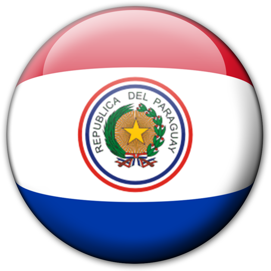 Paraguay National Emblem Button Design PNG