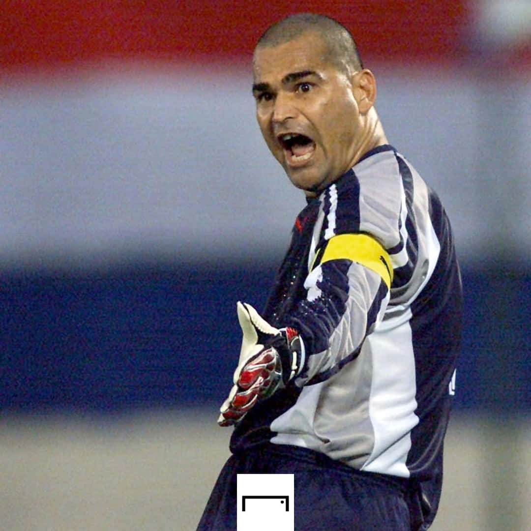 Paraguayan Football Player Jose Luis Chilavert At 2002 World Cup Wallpaper