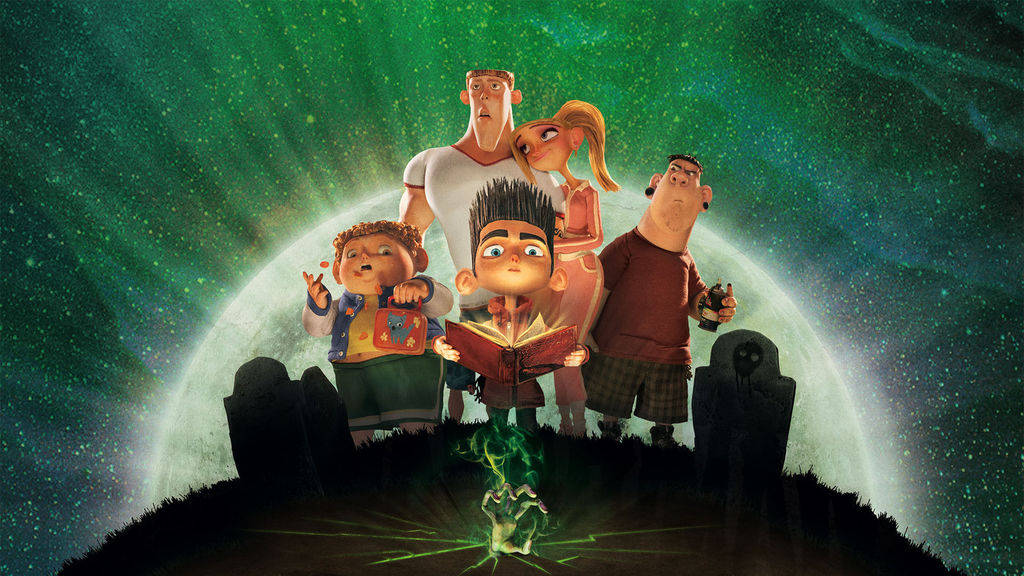 Paranorman Characters At A Cemetery Background