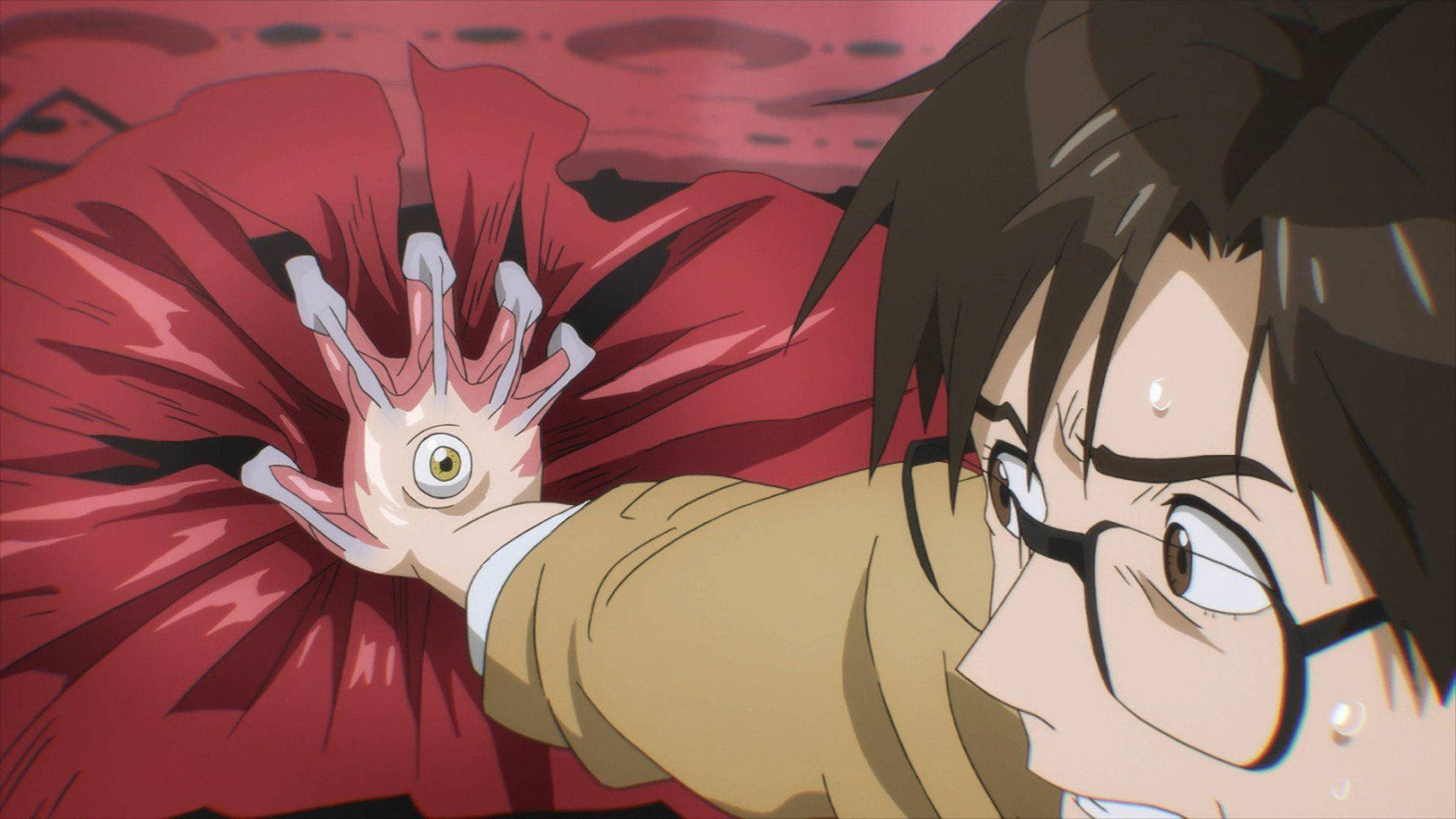Parasyte On The Bloody Ground Background