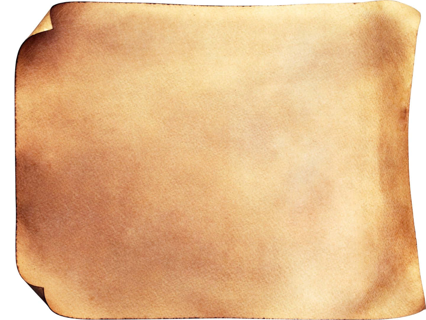 Parchment Background With Folded Edges