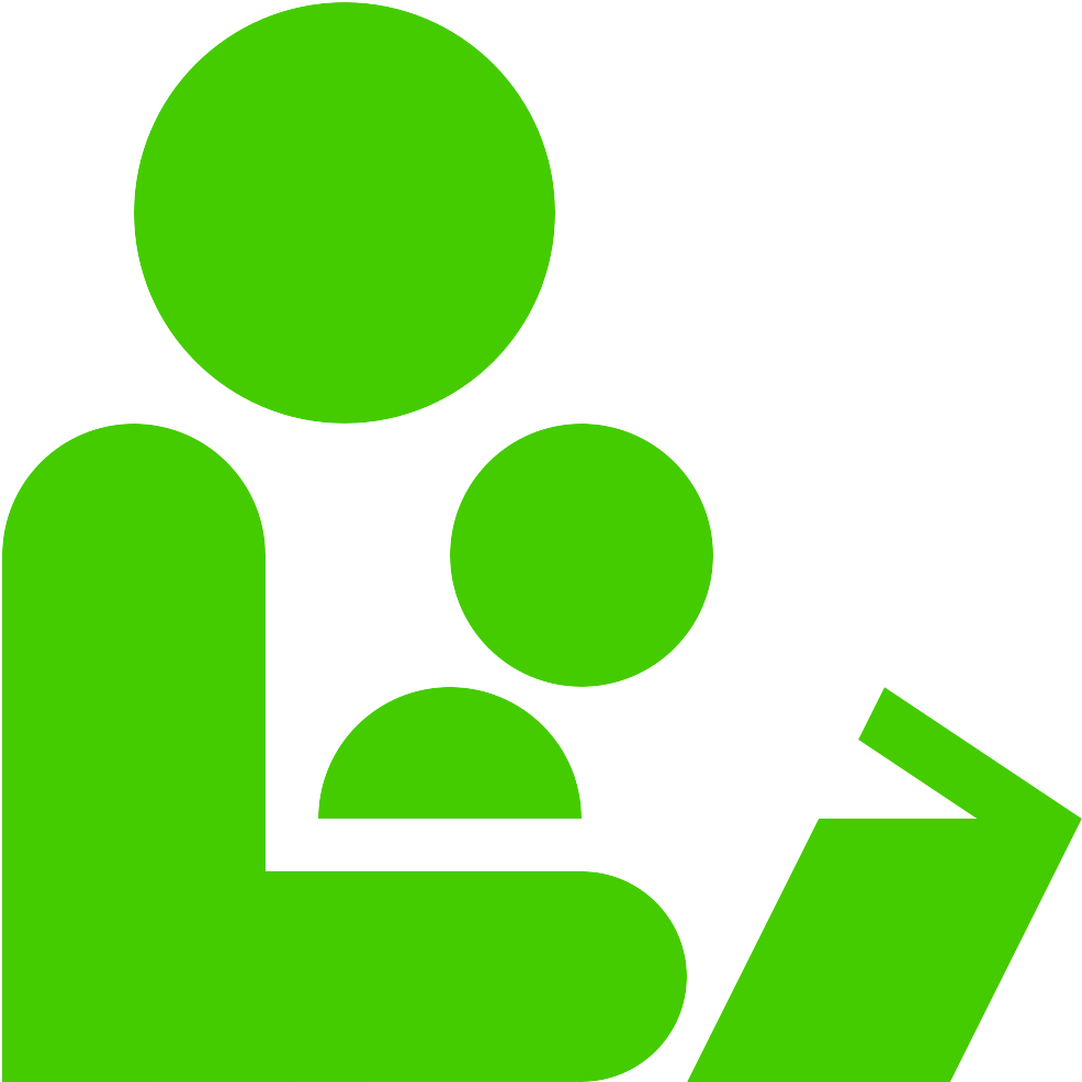 Parent Child Icon Green Arrow PNG