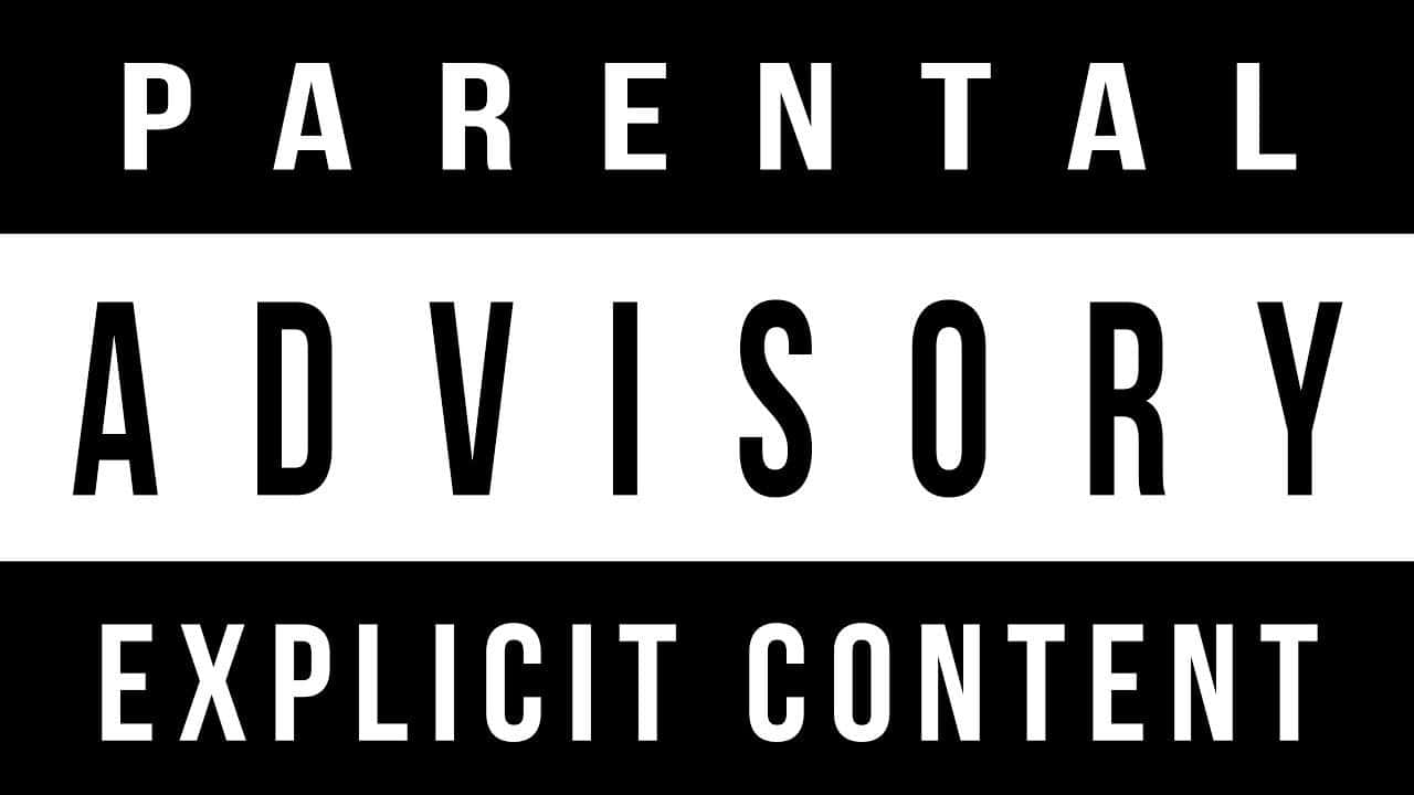 Content warning что это. Парентал Адвизори. Parental Advisory. Ненормативная лексика без фона. Значок parental Advisory Explicit content.