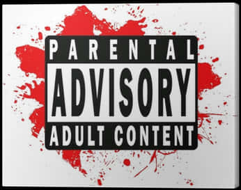 Parental Advisory Adult Content Sign PNG