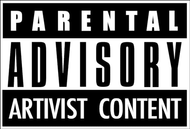 Parental Advisory Artivist Content Label PNG