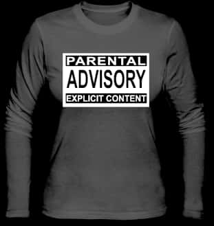 Parental Advisory Explicit Content Shirt PNG