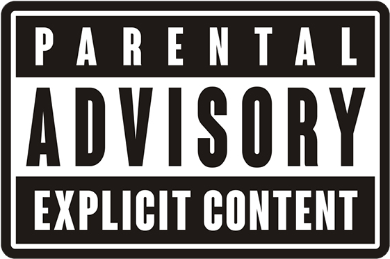 Parental Advisory Explicit Content Sign PNG