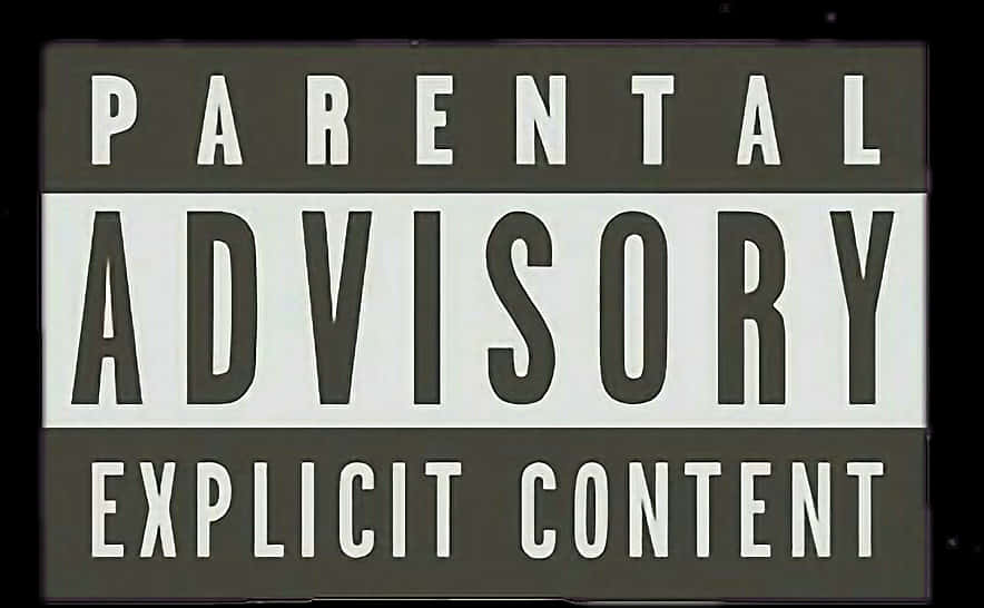 Parental Advisory Explicit Content Sign PNG