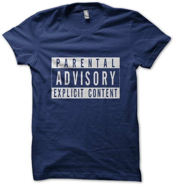 Parental Advisory Explicit Content T Shirt PNG