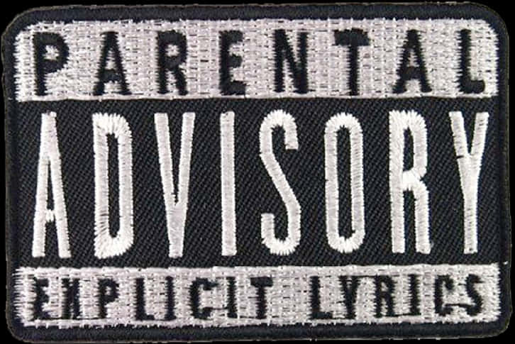 Parental Advisory Explicit Lyrics Patch PNG