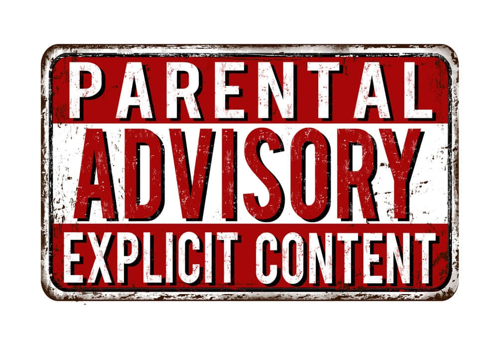 Parental Advisory Red Warning Wallpaper