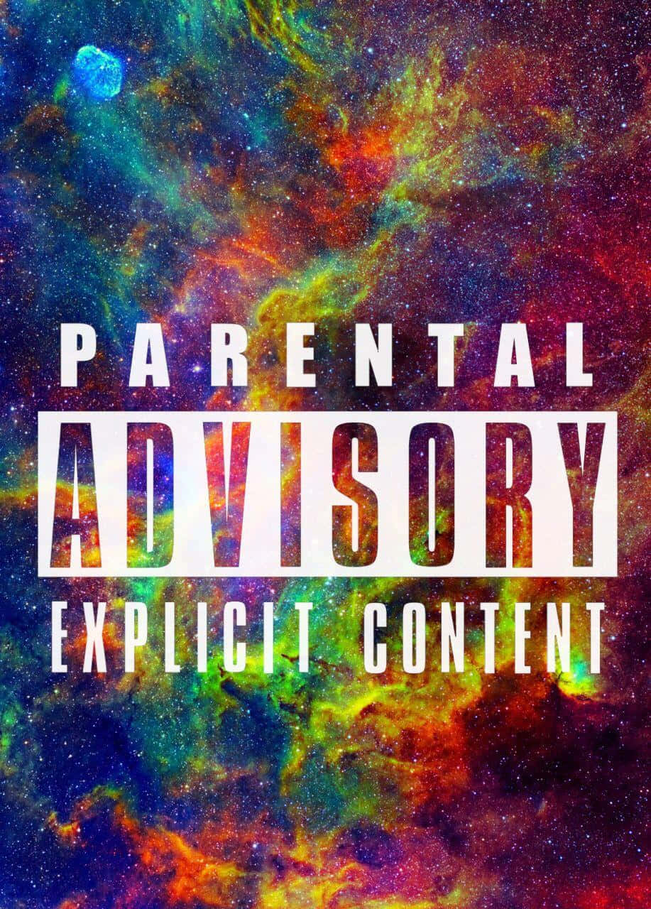 Parental Advisory Colorful Wallpaper