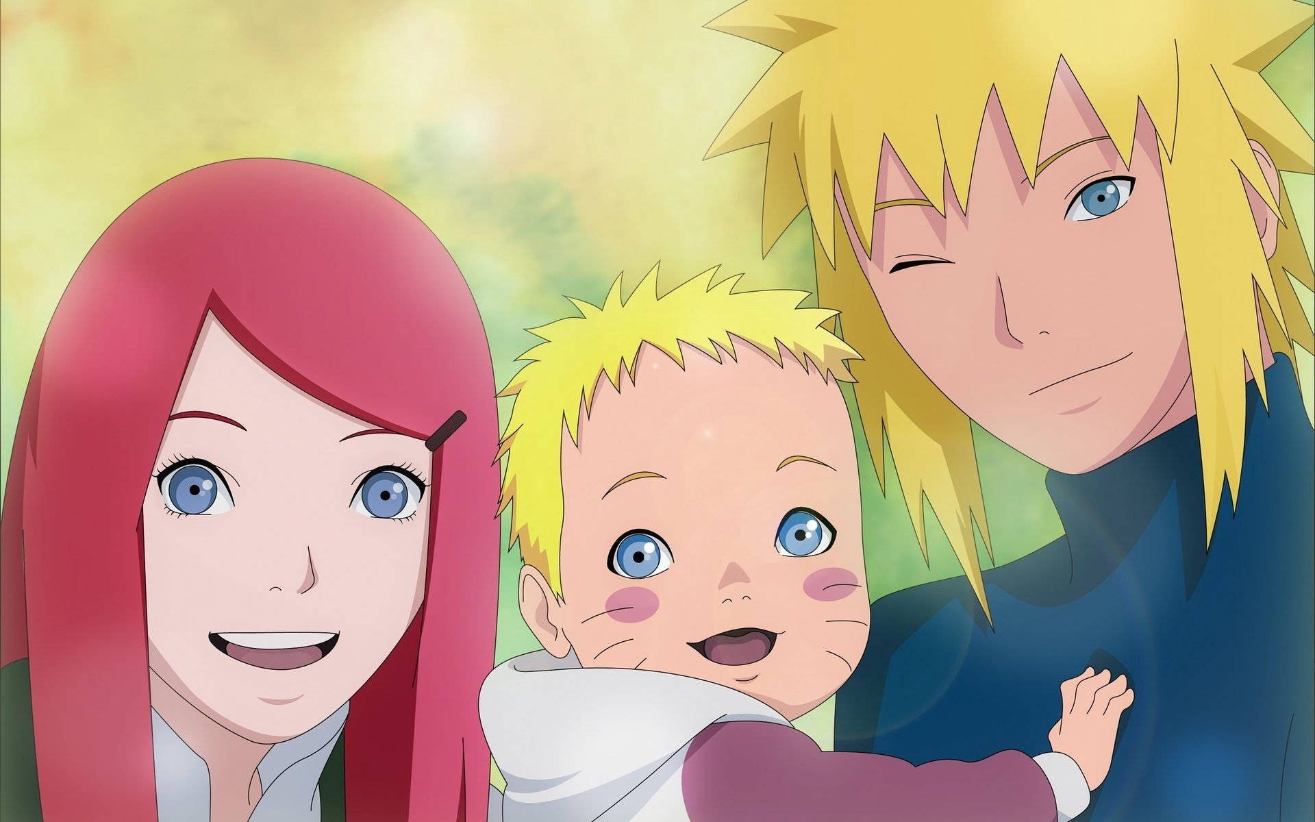 Parents And Baby Naruto Ipad Wallpaper