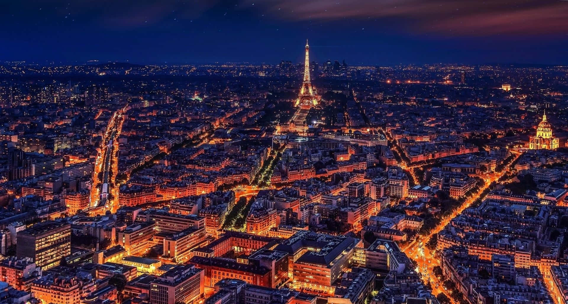 Paris Aesthetic Aerial View Wallpaper