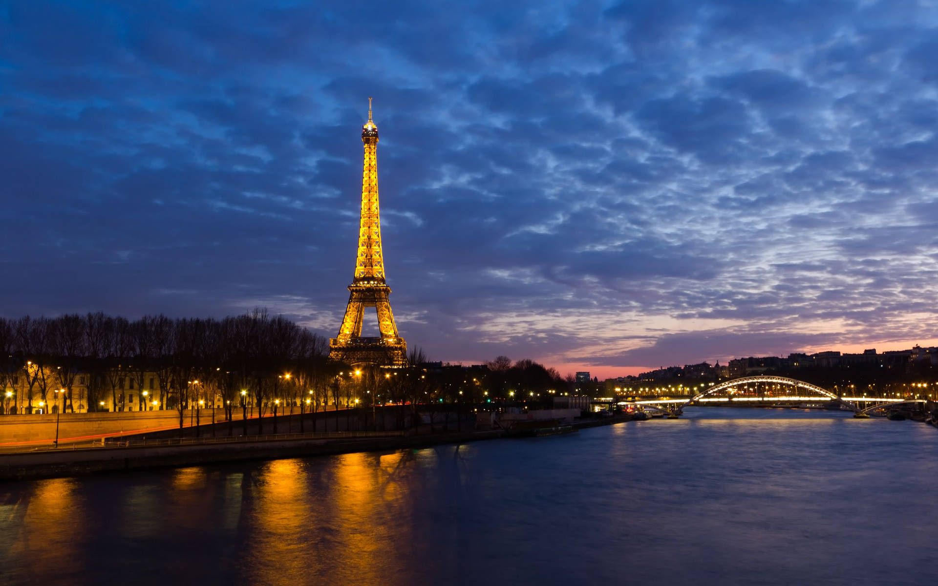 Magnificent City of Lights at Night Wallpaper
