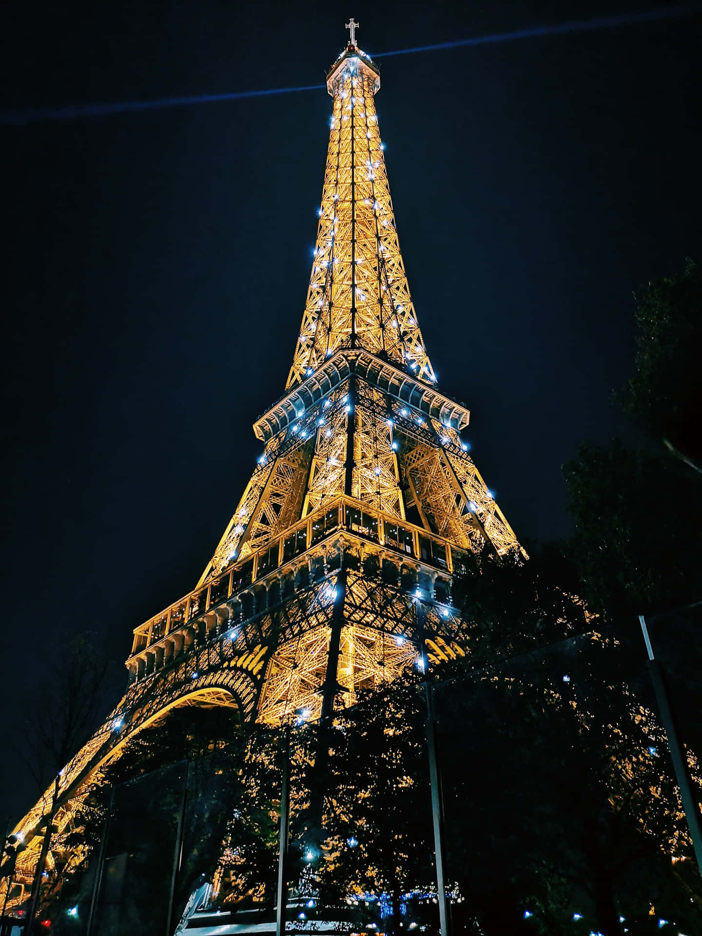 Image  "The Enchanting City of Lights - Paris at Night" Wallpaper