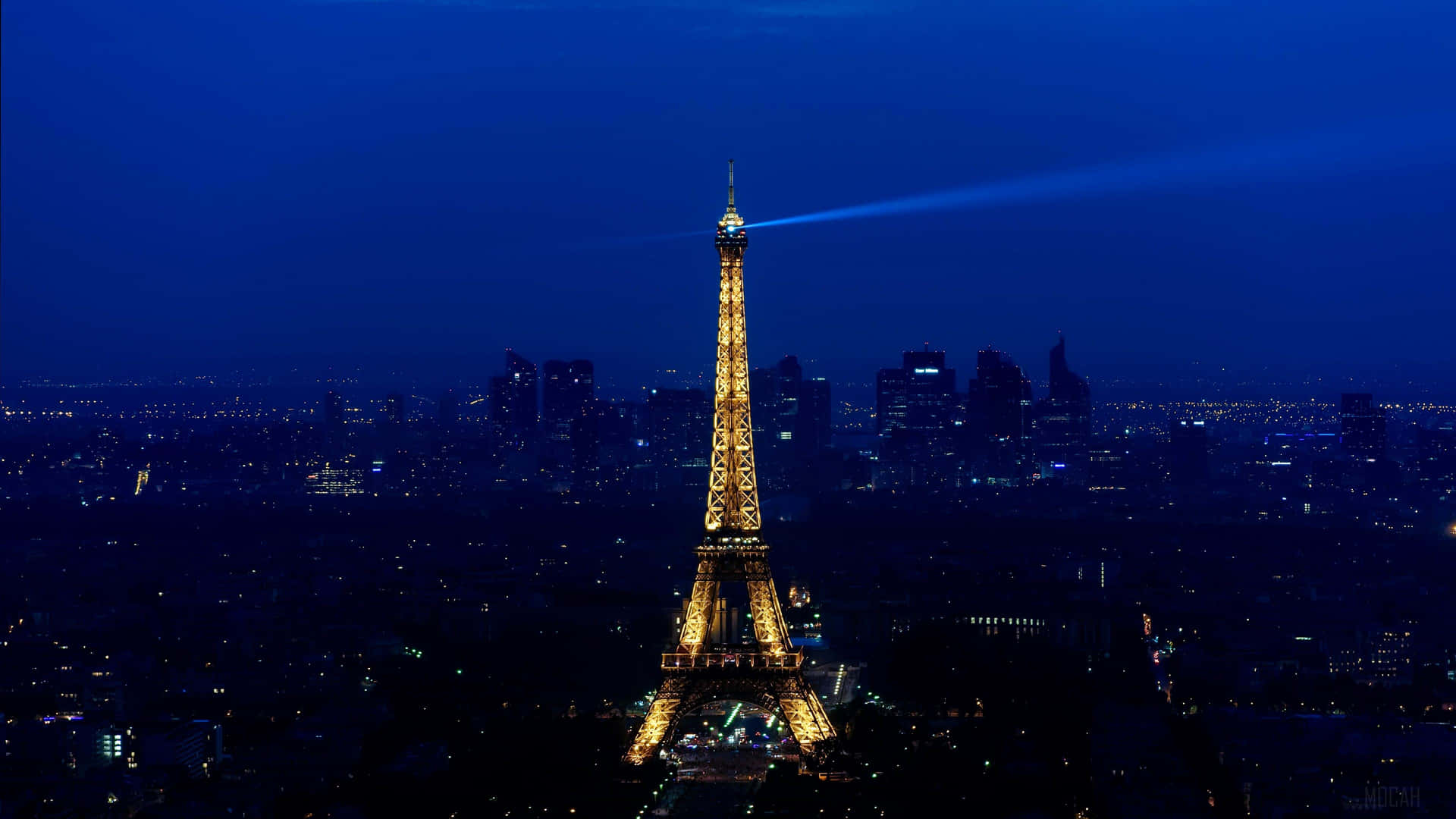 Unavista Da Ammirare - Parigi Di Notte Sfondo