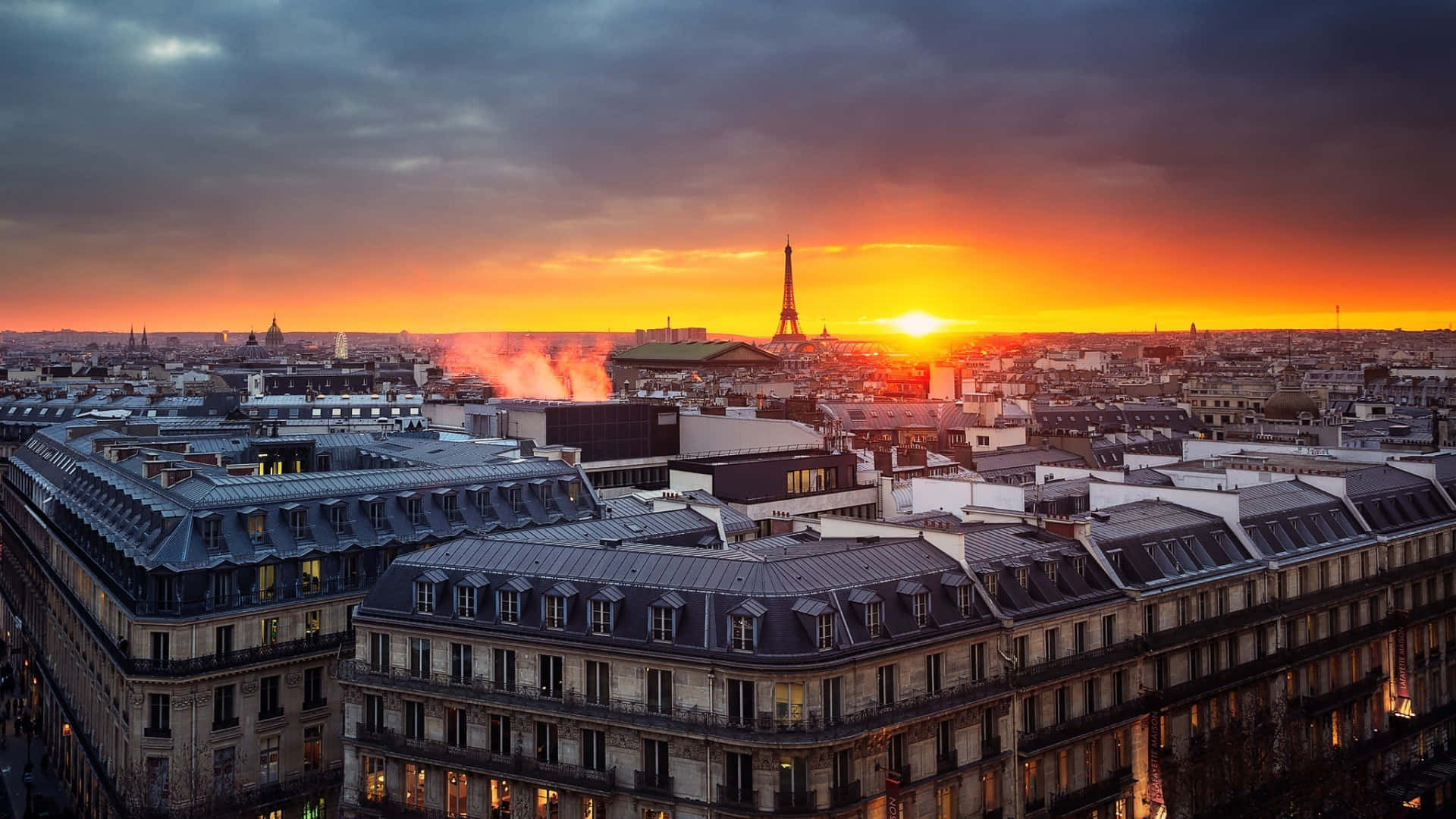 Touristischeaussicht Auf Paris