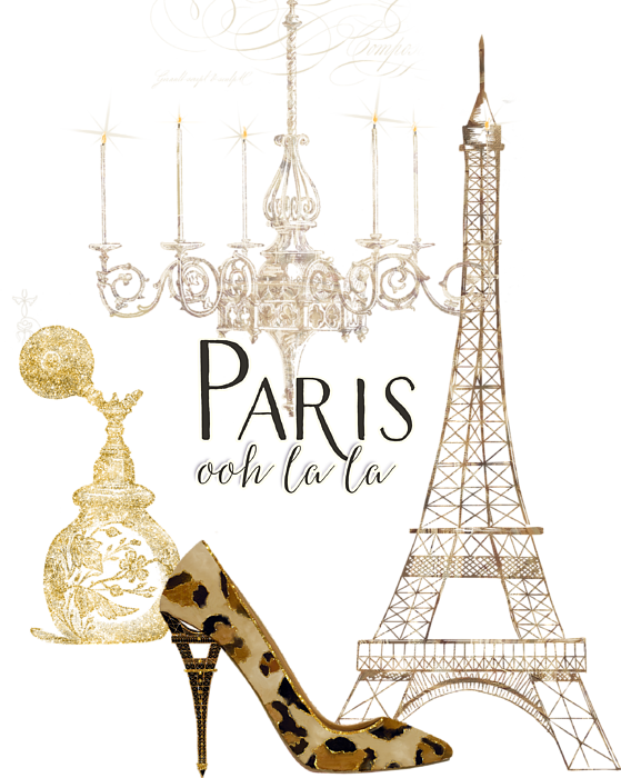 Paris Chic Glamour Art PNG