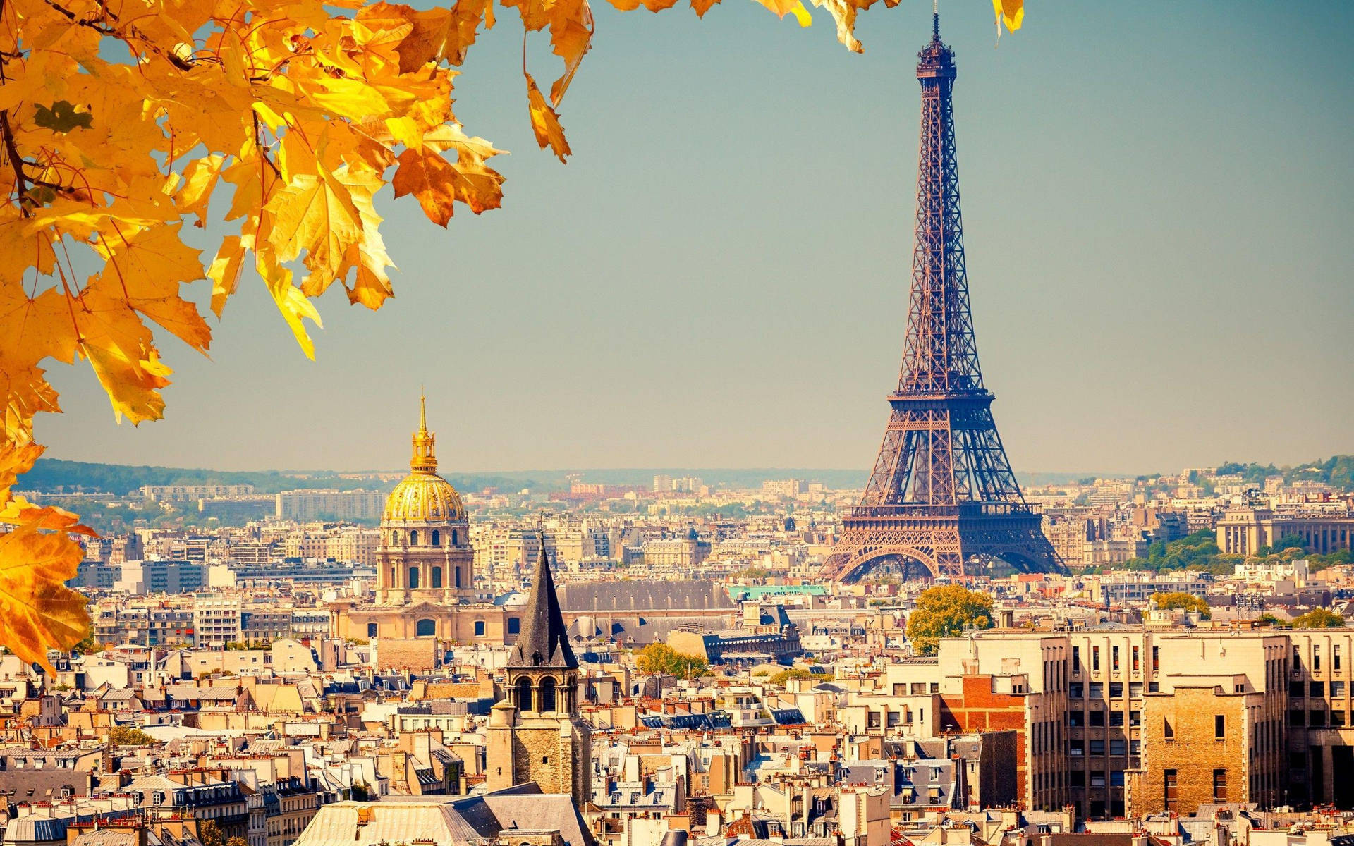 Lamaestosa Torre Eiffel Di Parigi, Francia Sfondo