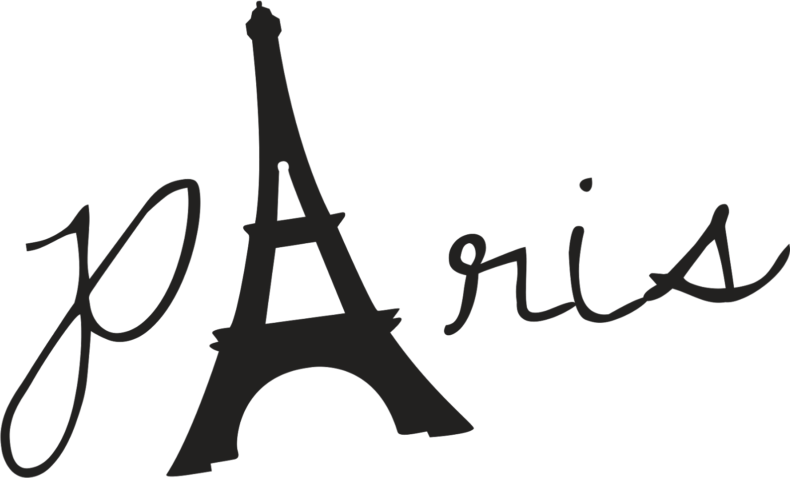 Paris Eiffel Tower Silhouette PNG