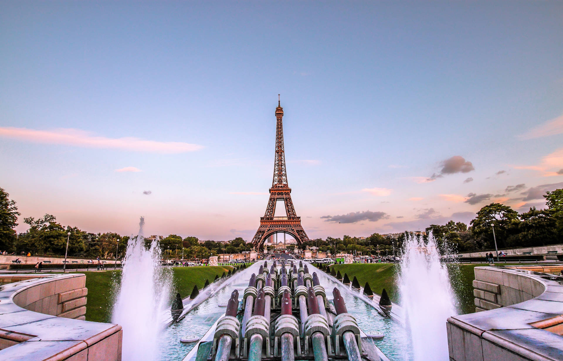Paris Fountain Of Warsaw Trocadéro Gardens