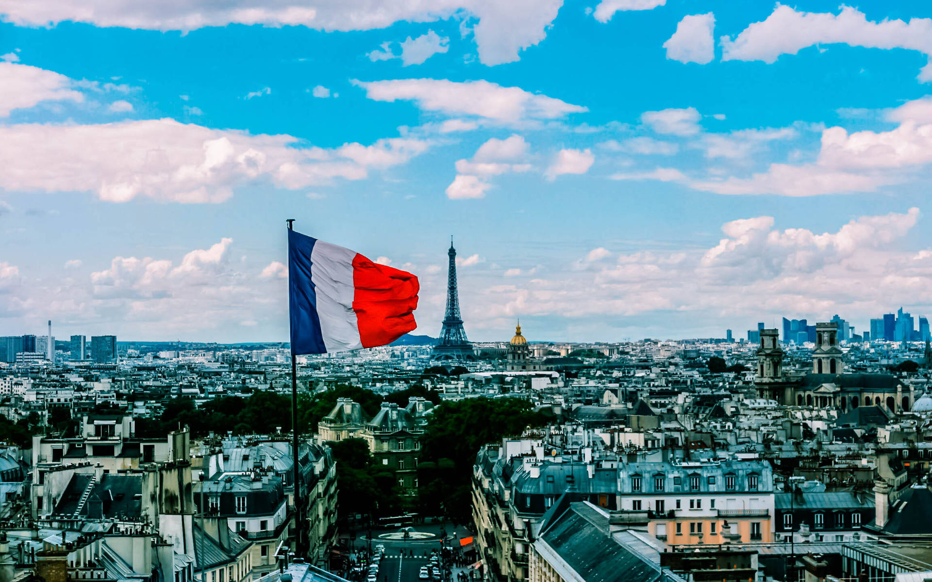 Paris France Flag Wallpaper