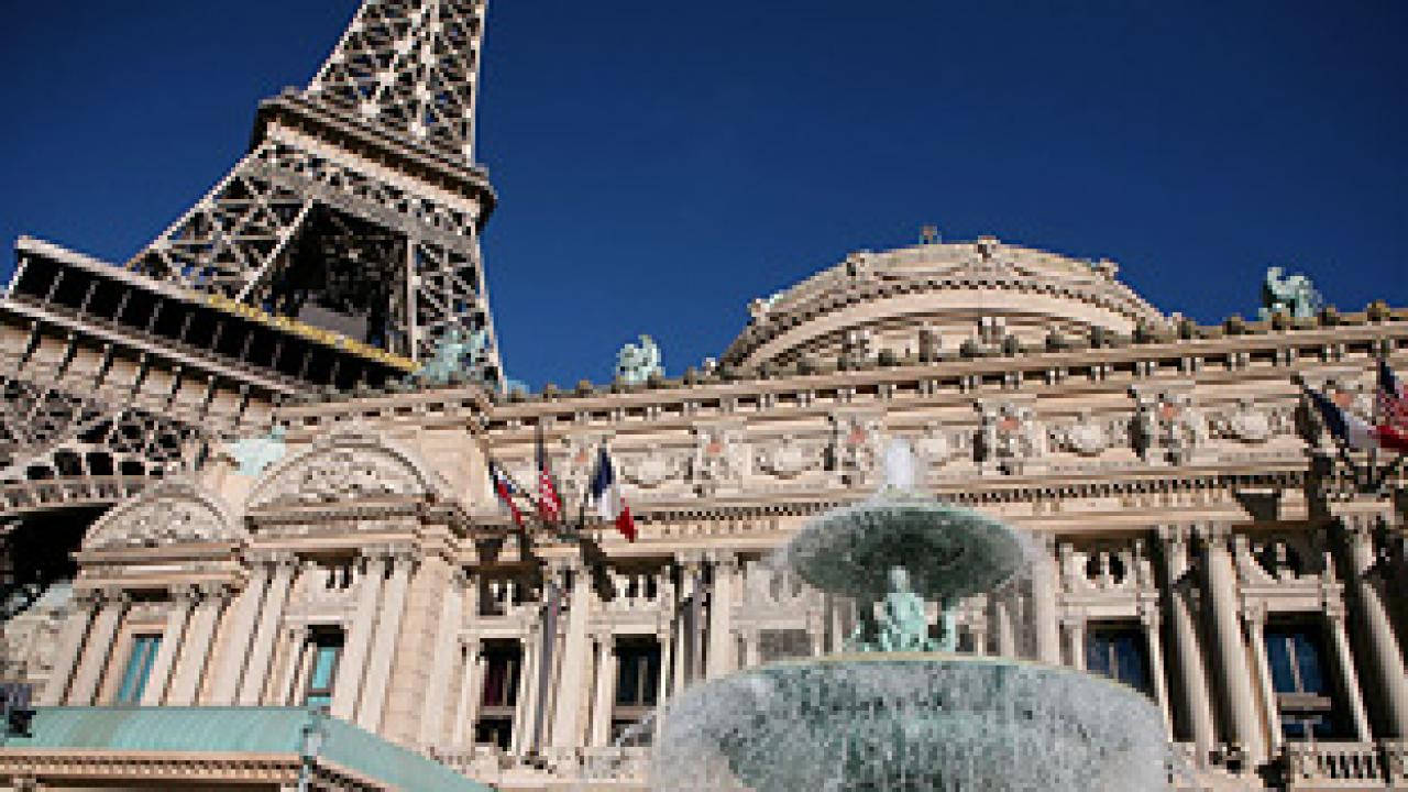Paris Las Vegas Hotel And Casino Fountain Wallpaper