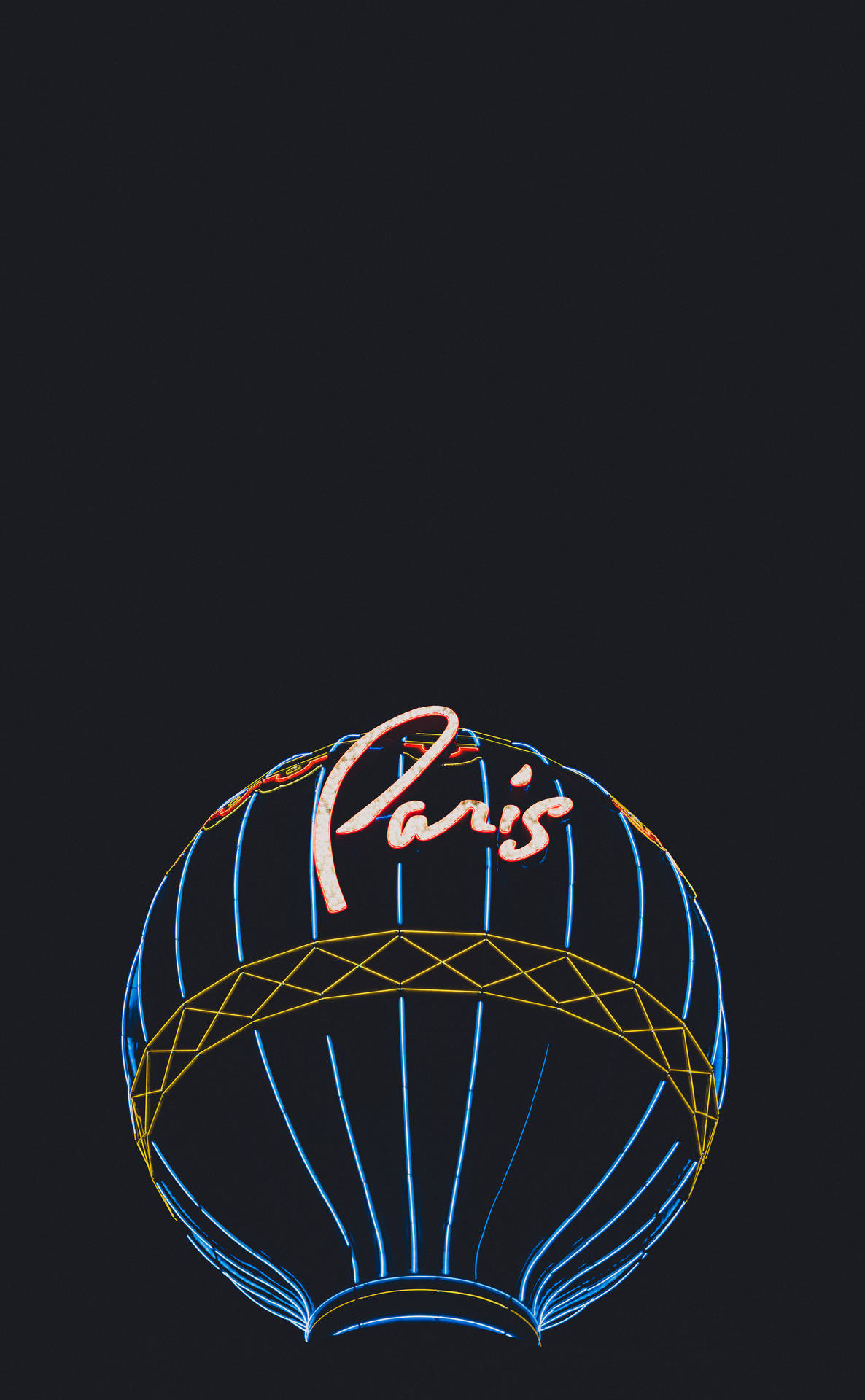 Paris Las Vegas Neon Phone Wallpaper