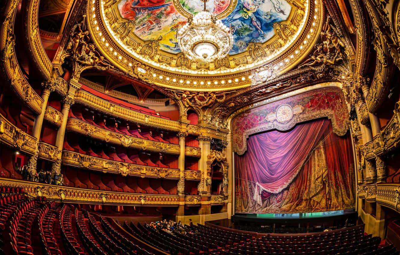 Paris Opera House Amphitheater Wallpaper