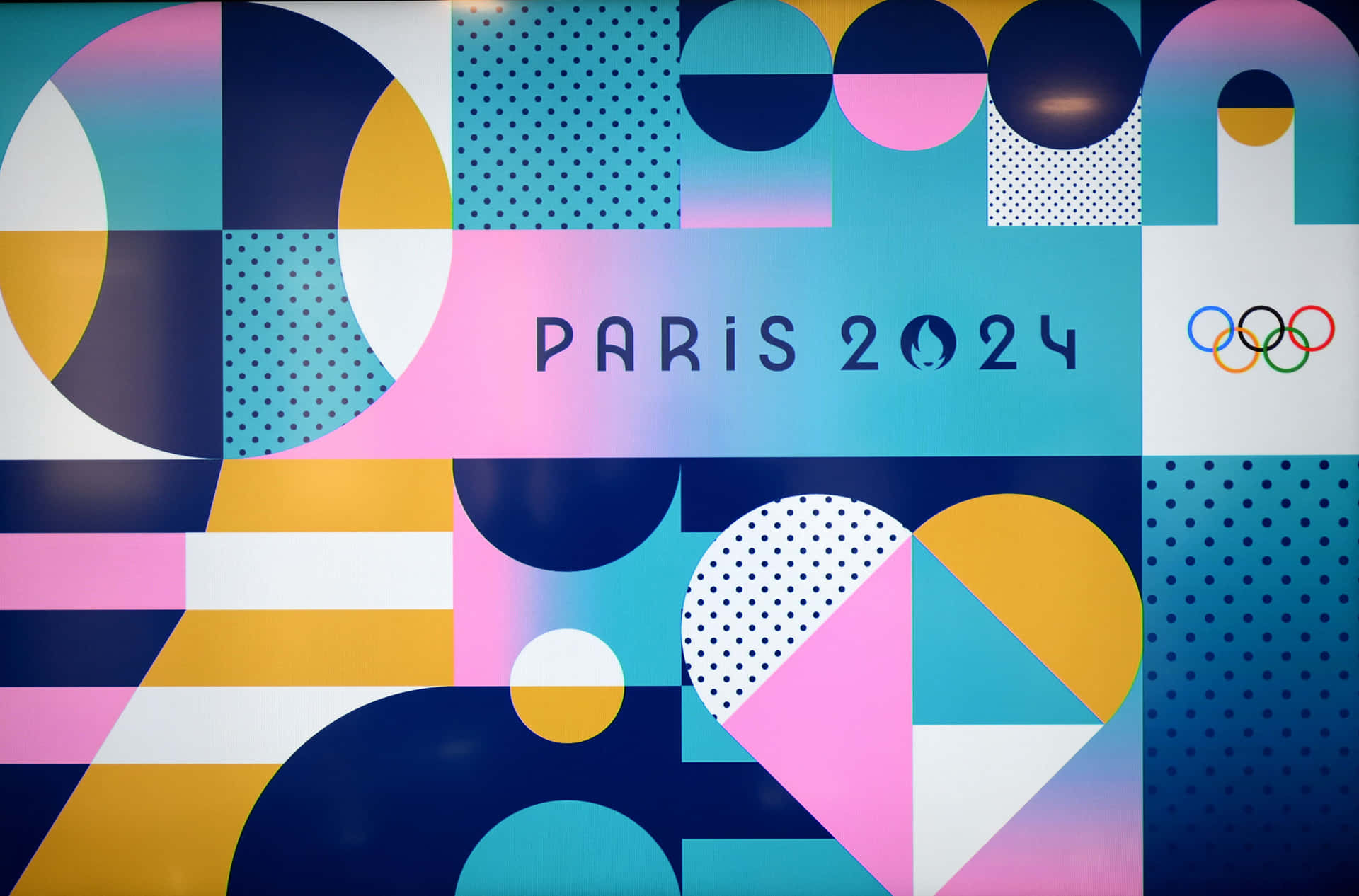 Paris2024 Olympics Logo Graphic Wallpaper