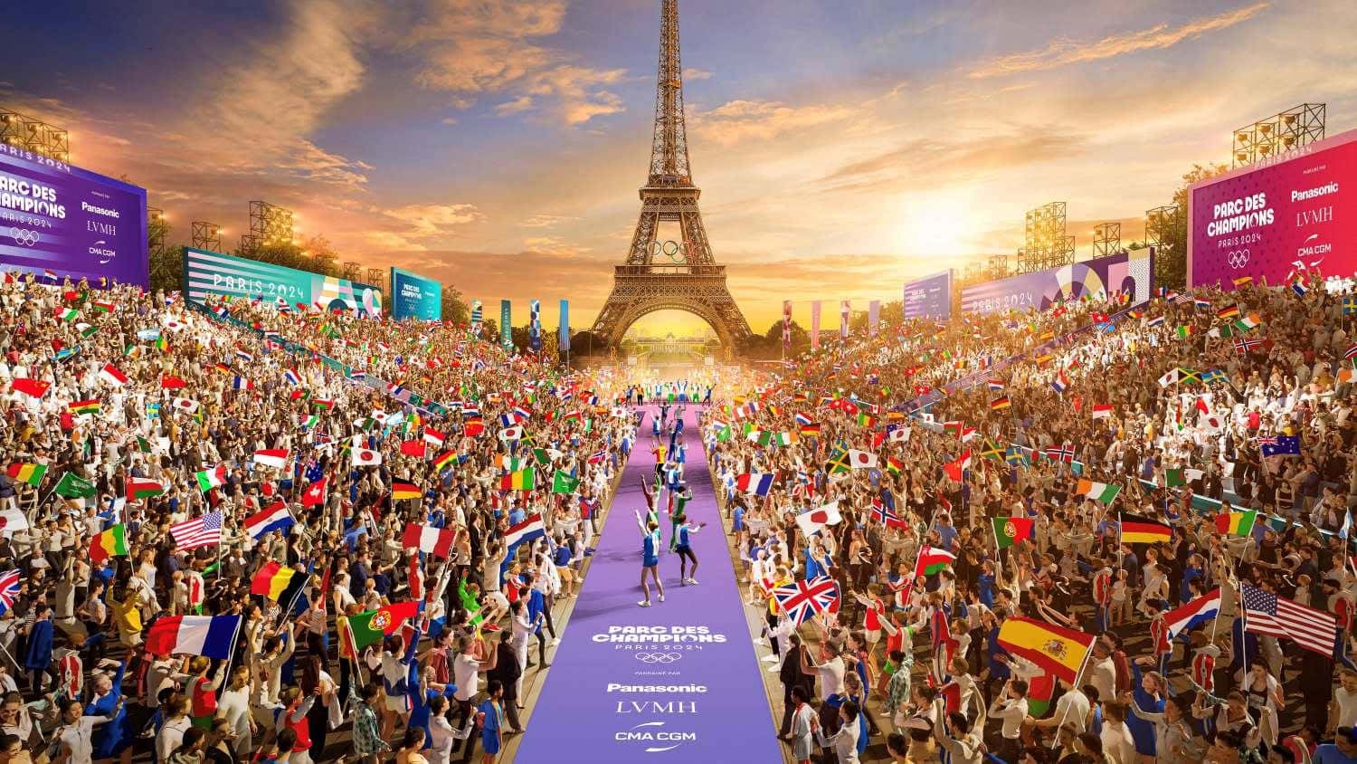 Paris2024 Olympics Opening Ceremony Wallpaper