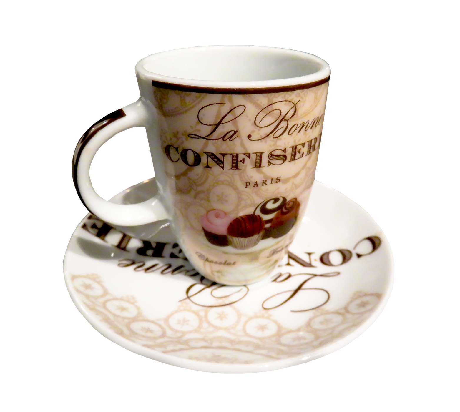 Parisian Confectionery Coffee Cup PNG
