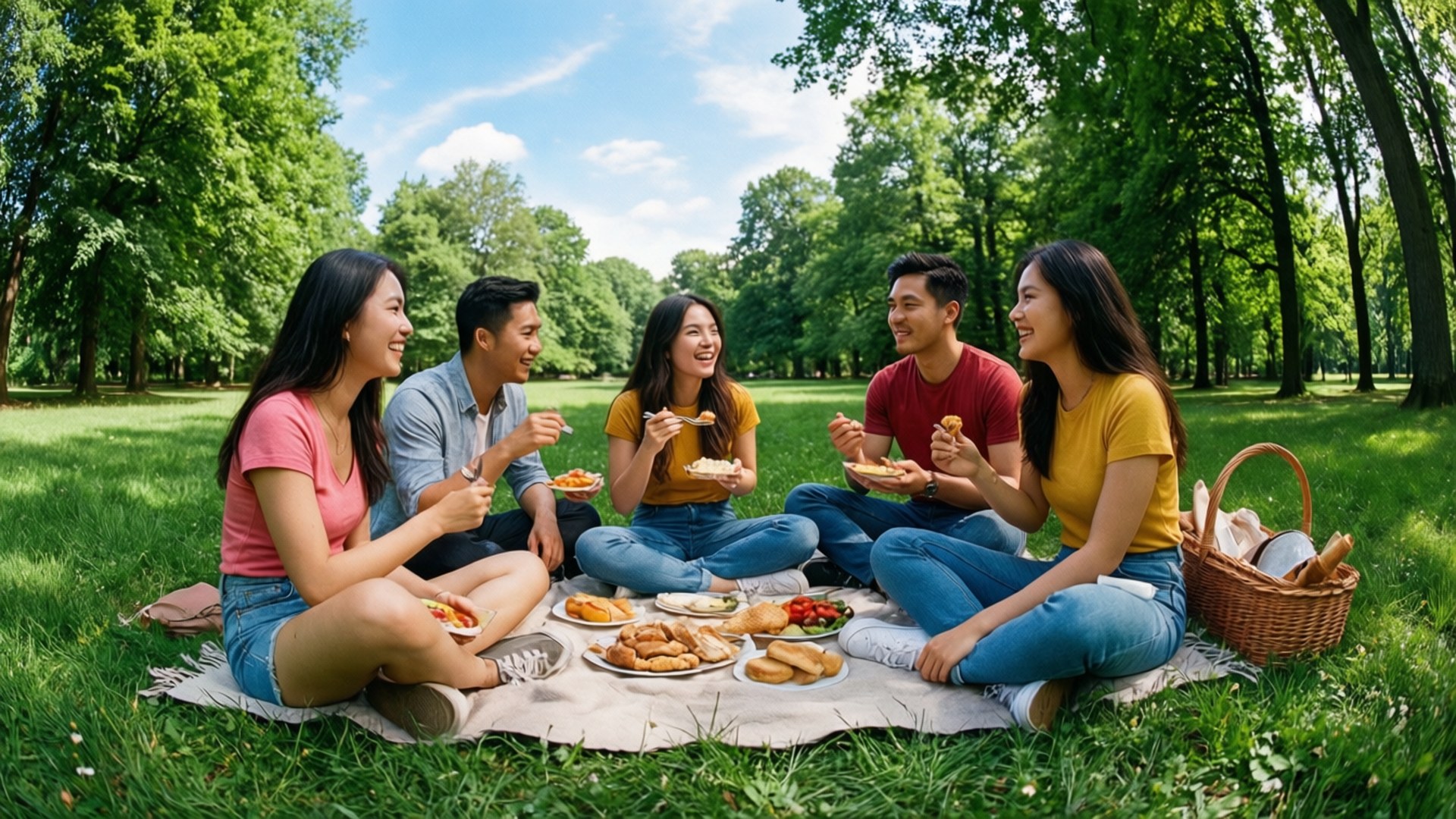 Park Picnic Bakgrunner