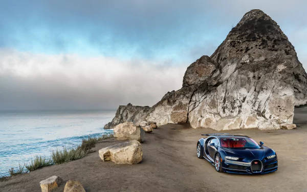 Parked Bugatti Chiron 4k Wallpaper