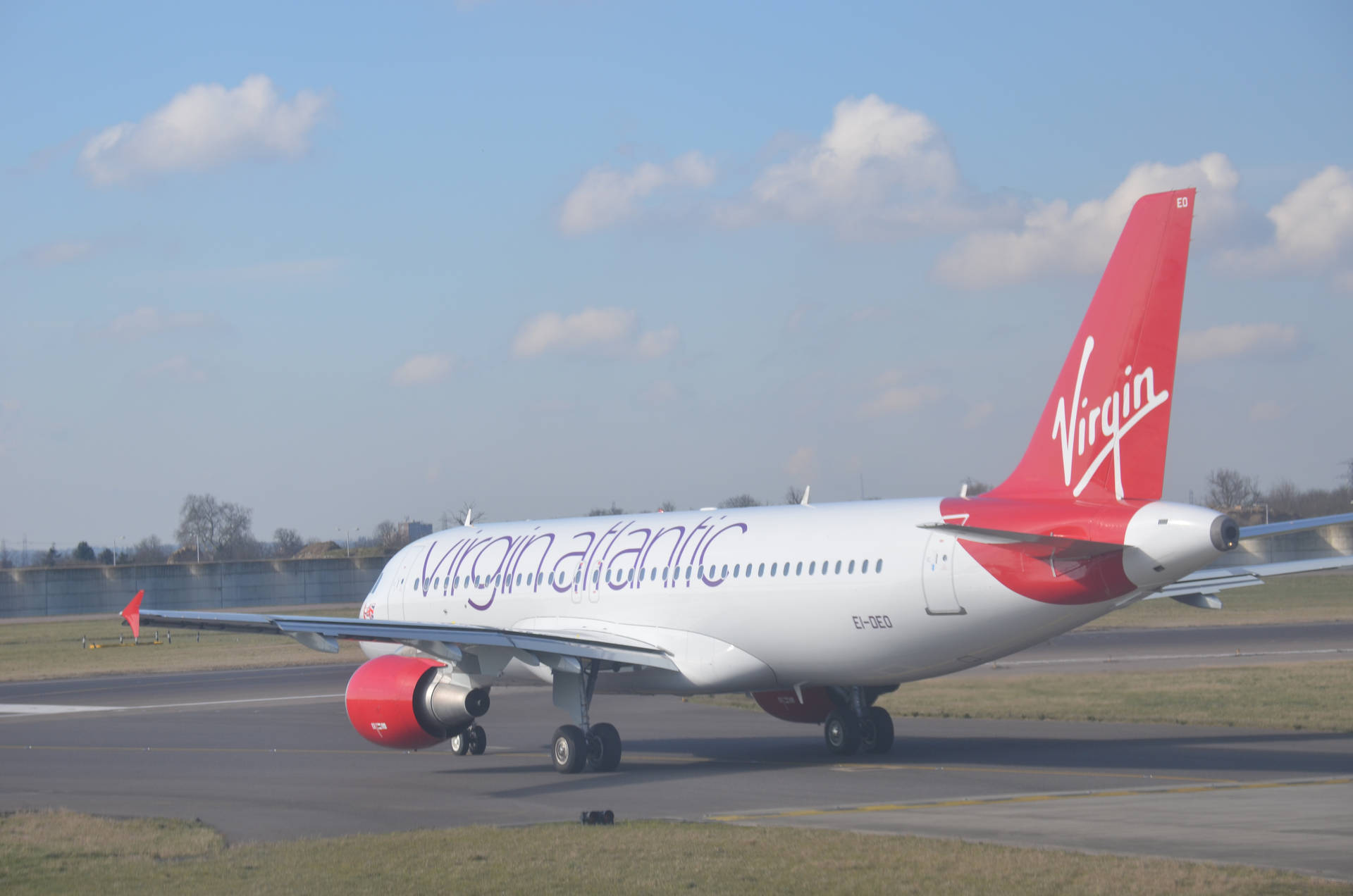 Parked Virgin Atlantic Aviation Plane Wallpaper