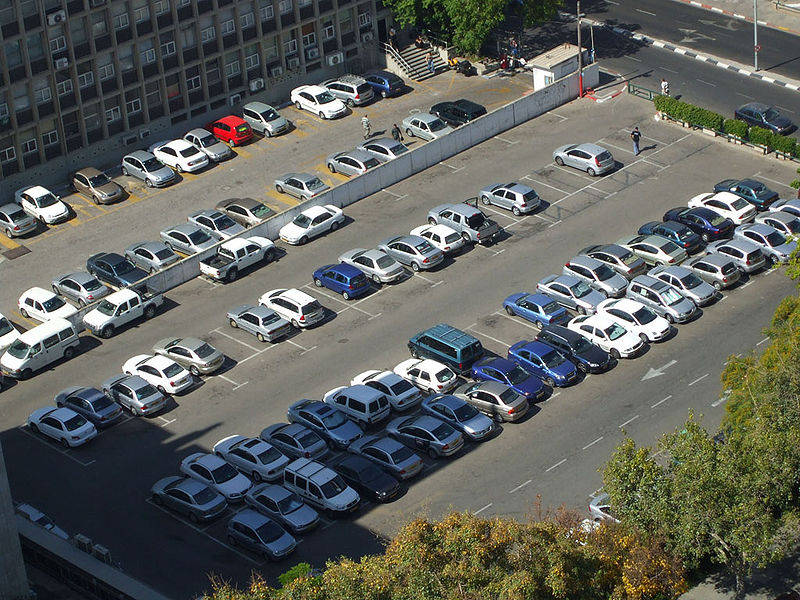 Parking Lot During Daytime Wallpaper