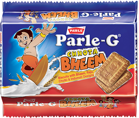 Parle G Chhota Bheem Biscuit Package PNG