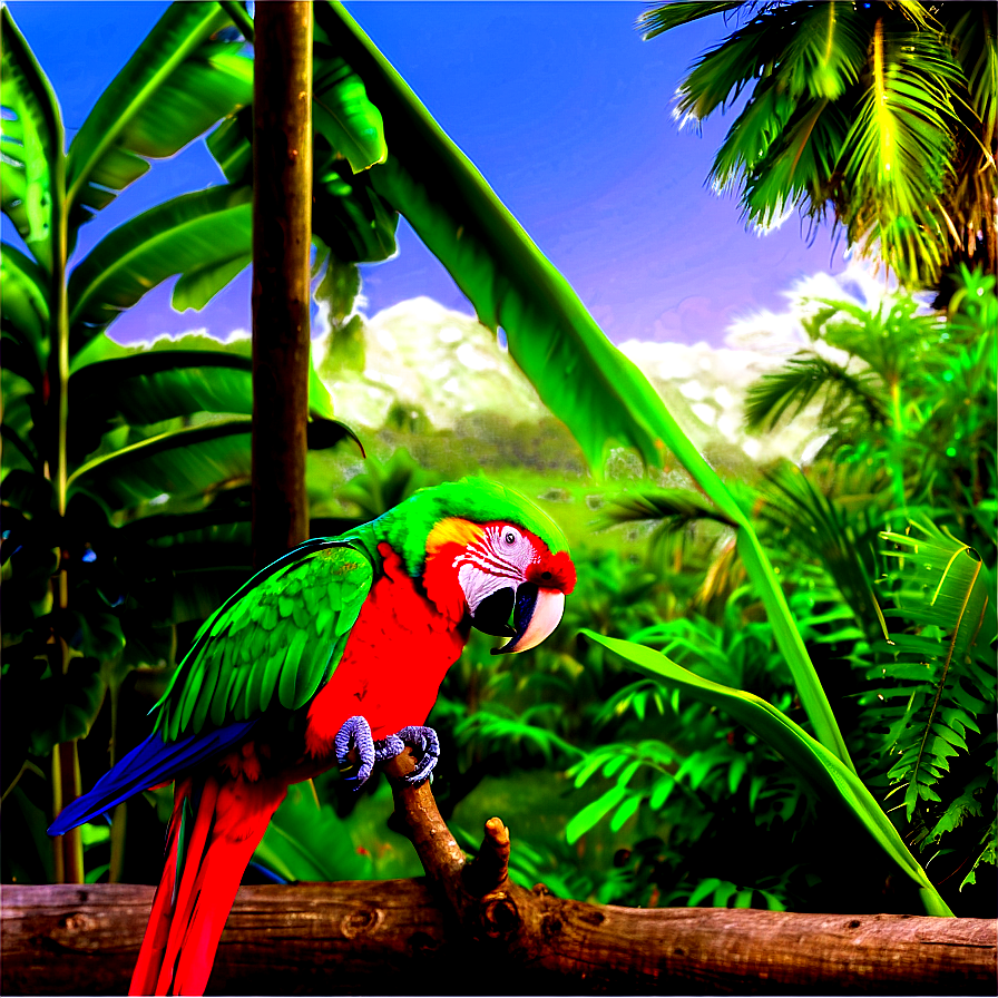 Parrot In Nature Png Ndb66 PNG