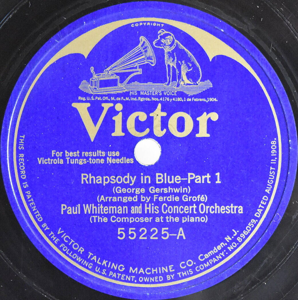 Legendary Conductor Paul Whiteman Performing Rhapsody in Blue Wallpaper