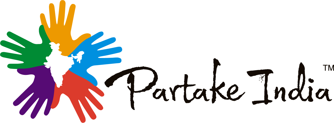 Partake India Logo Colorful Hands PNG