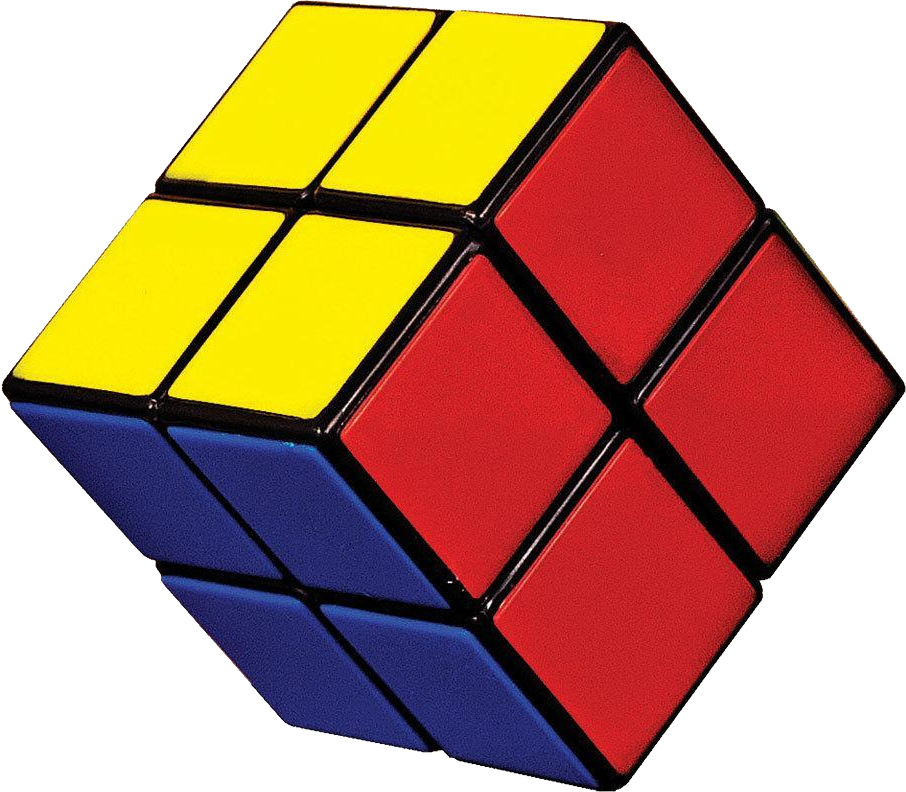 Partially Solved Rubiks Cube PNG