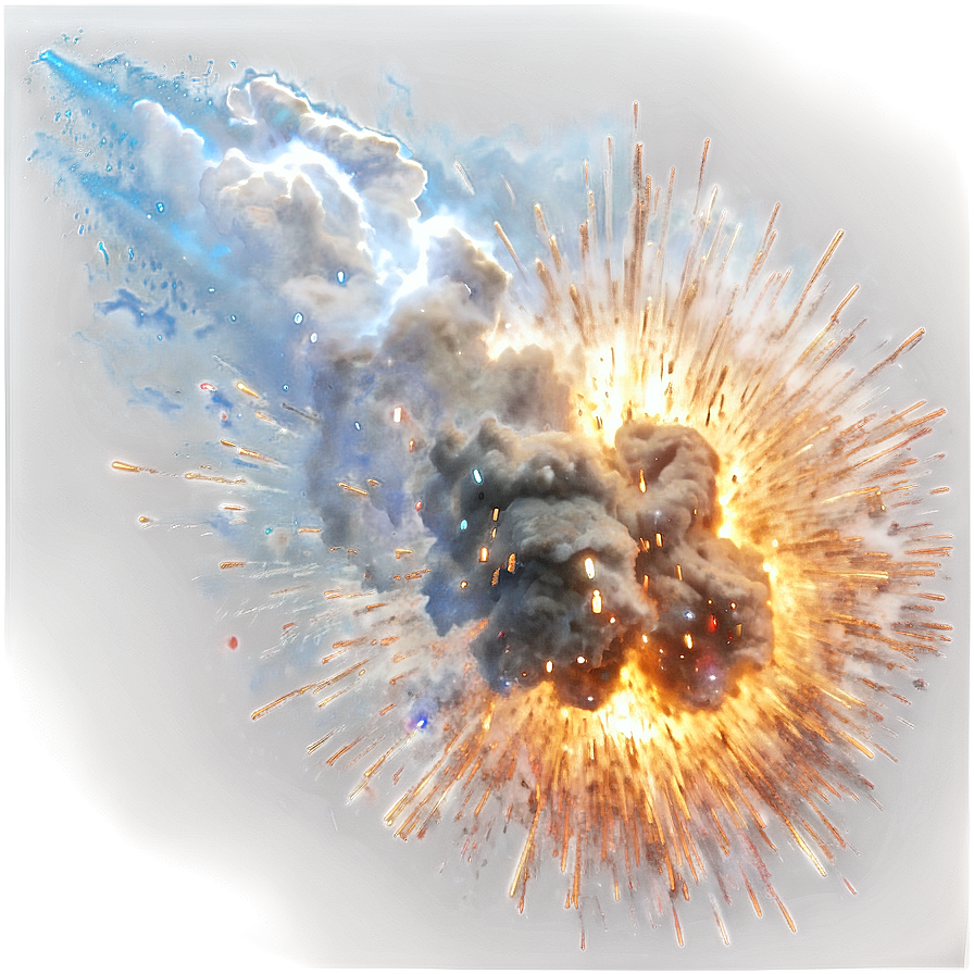 Particle Explosion Impact Png 06262024 PNG