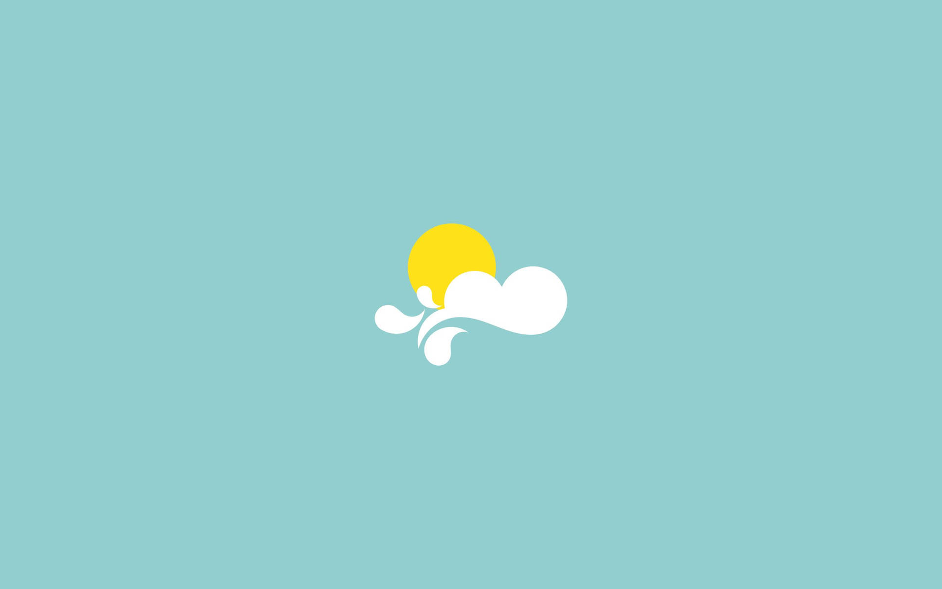 Partly Cloudy Simple Aesthetic Wallpaper