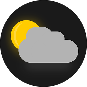 Partly Cloudy Weather Icon PNG