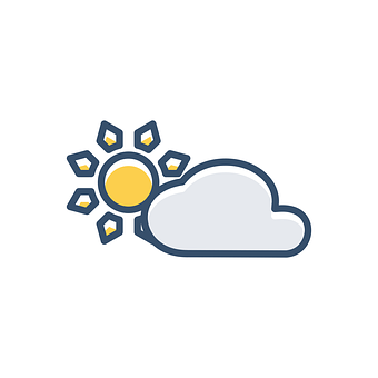 Partly Cloudy Weather Icon PNG