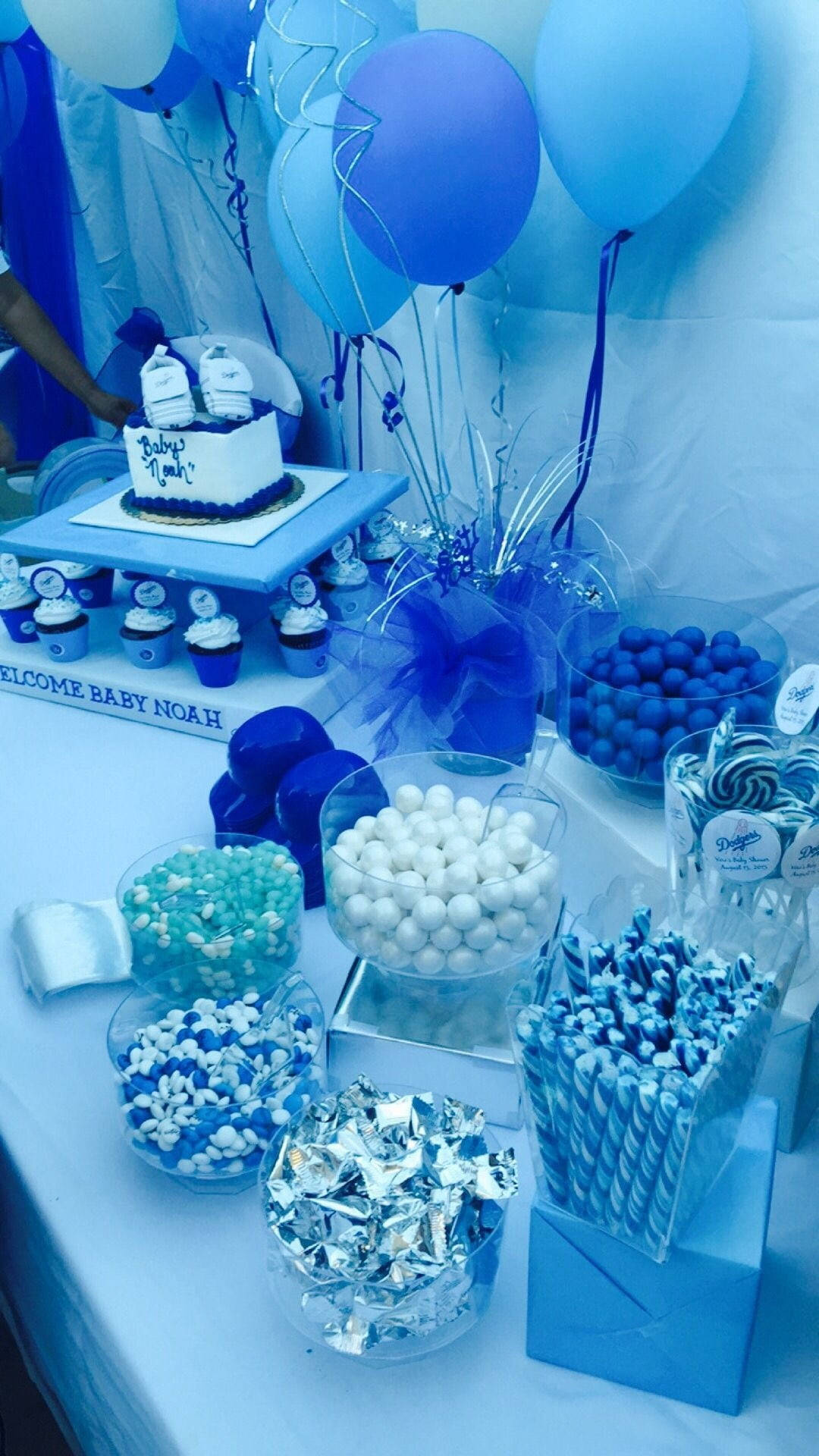 Party Desserts Light Blue Aesthetic Iphone Picture