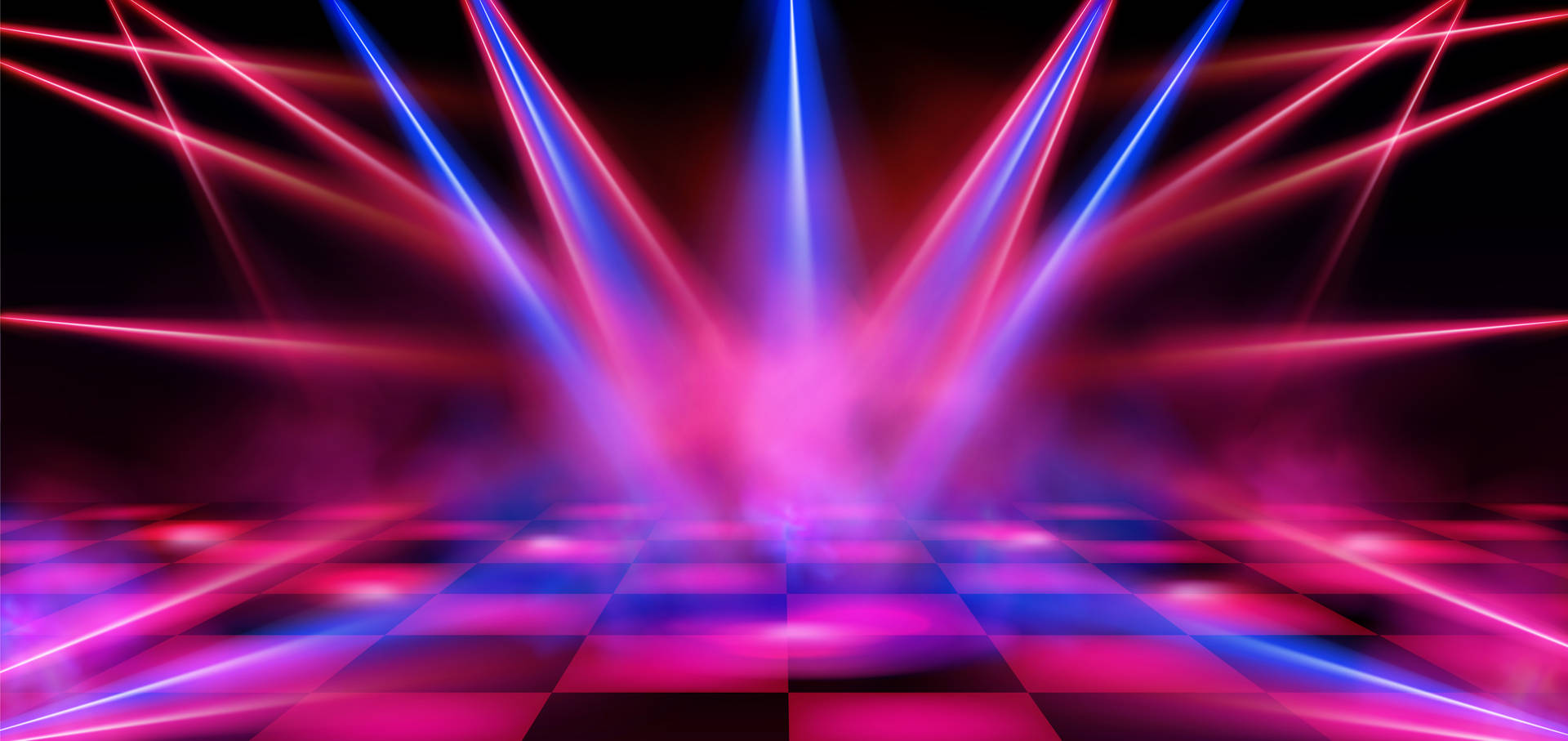 Party Floor And Lights Background Wallpaper