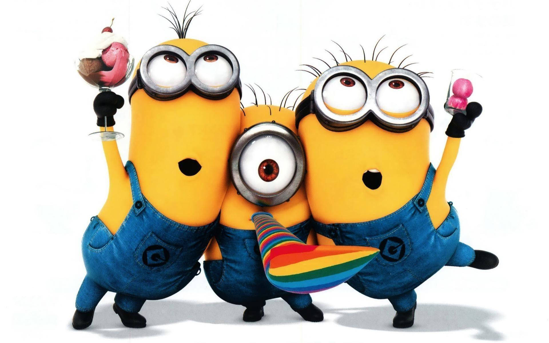 Party Horn Minions Despicable Me 2 Wallpaper
