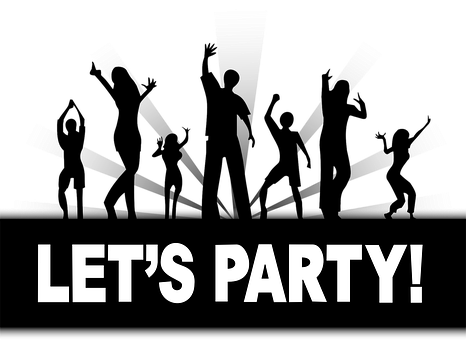 Party Invitation Banner PNG